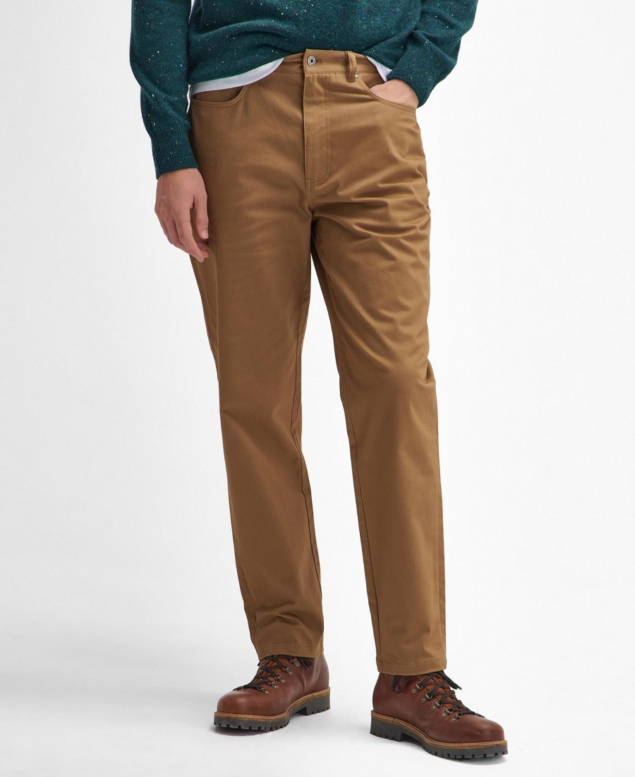 satijnen suède casual broek