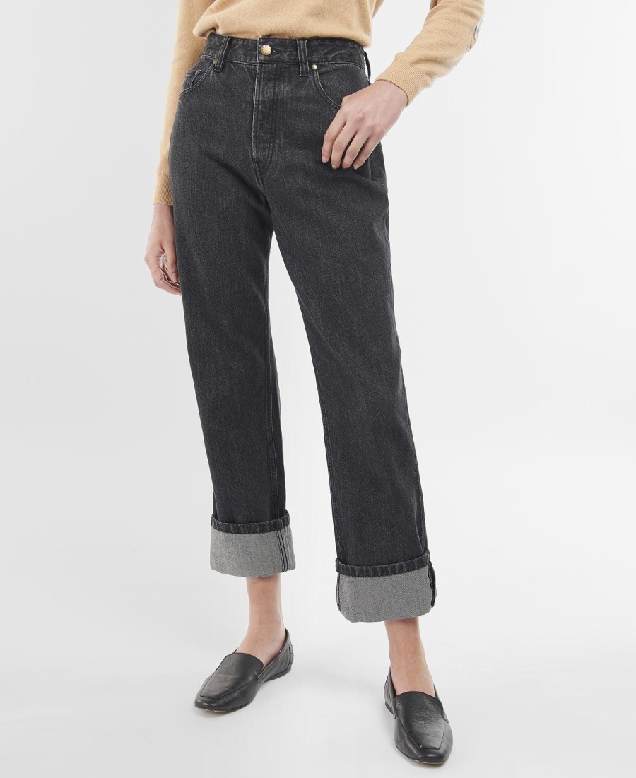 moorland jeans met hoge taille