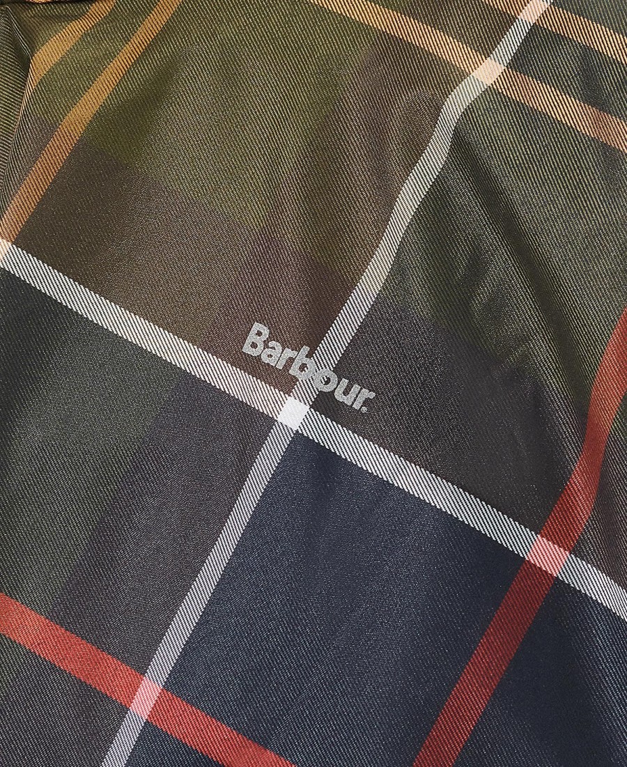 geruite waterdichte poncho