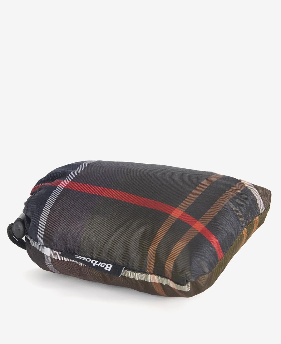 geruite waterdichte poncho