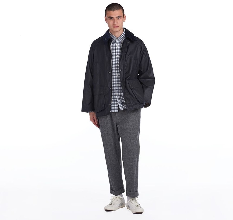 barbour bedale oversized waxjas