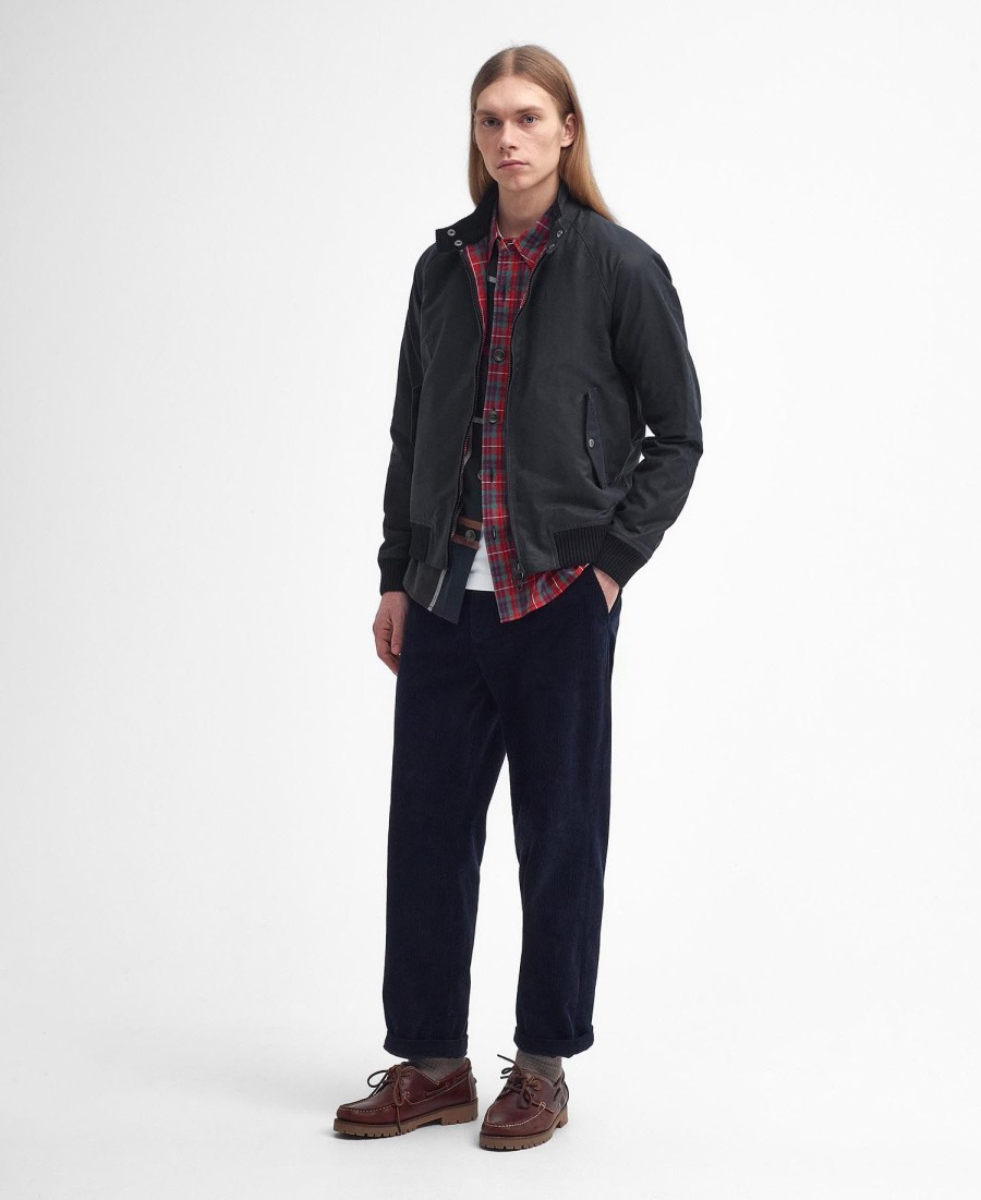 barbour x baracuta porton wax harrington-jas