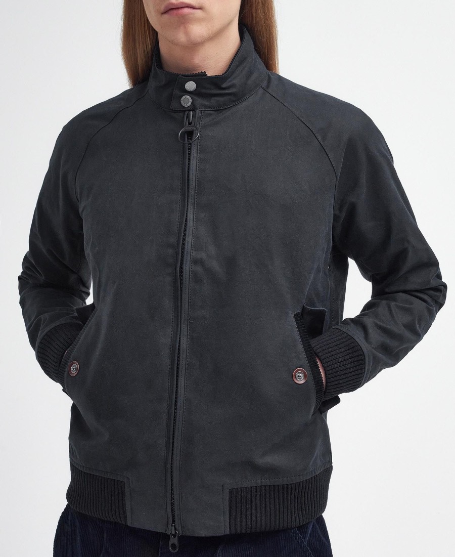 barbour x baracuta porton wax harrington-jas