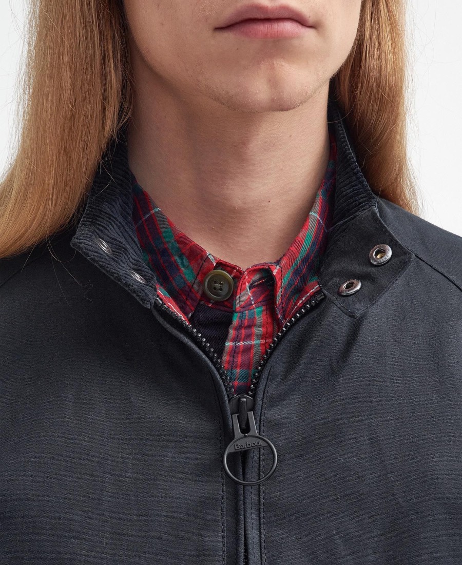 barbour x baracuta porton wax harrington-jas