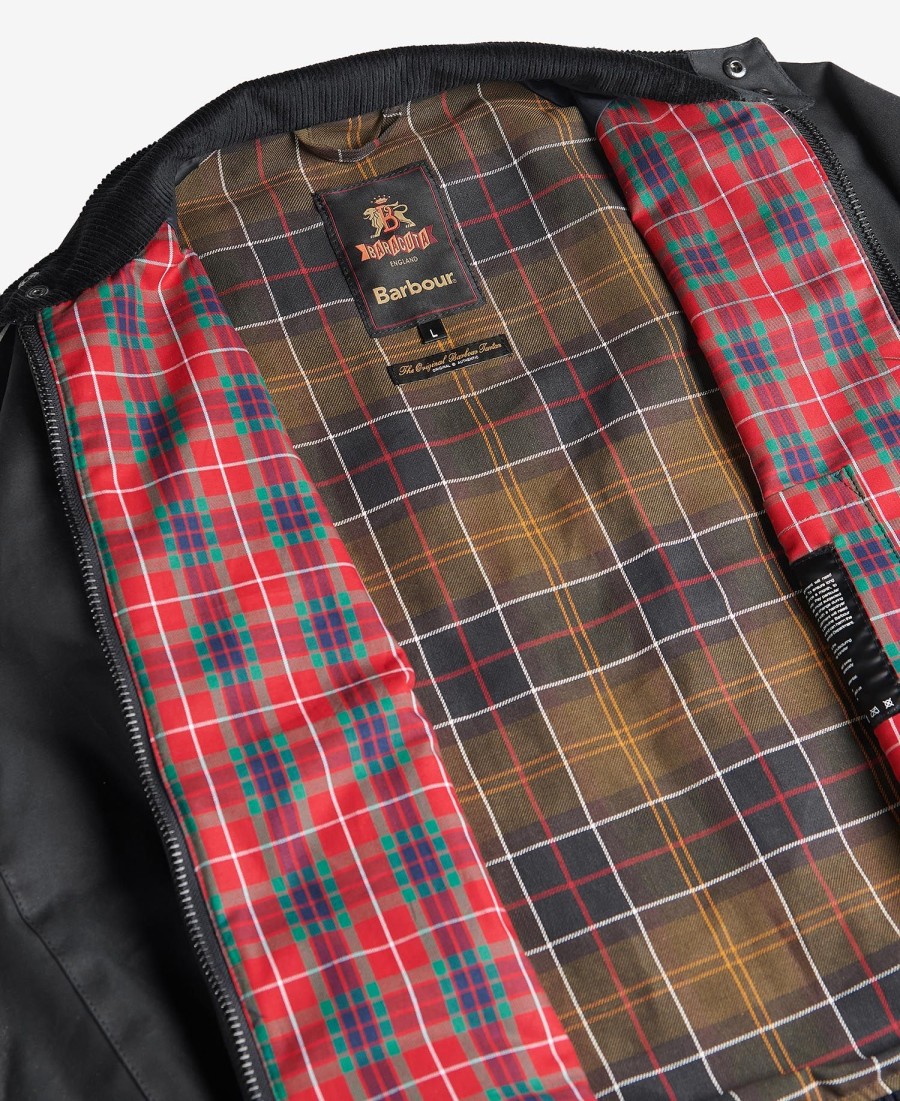 barbour x baracuta porton wax harrington-jas