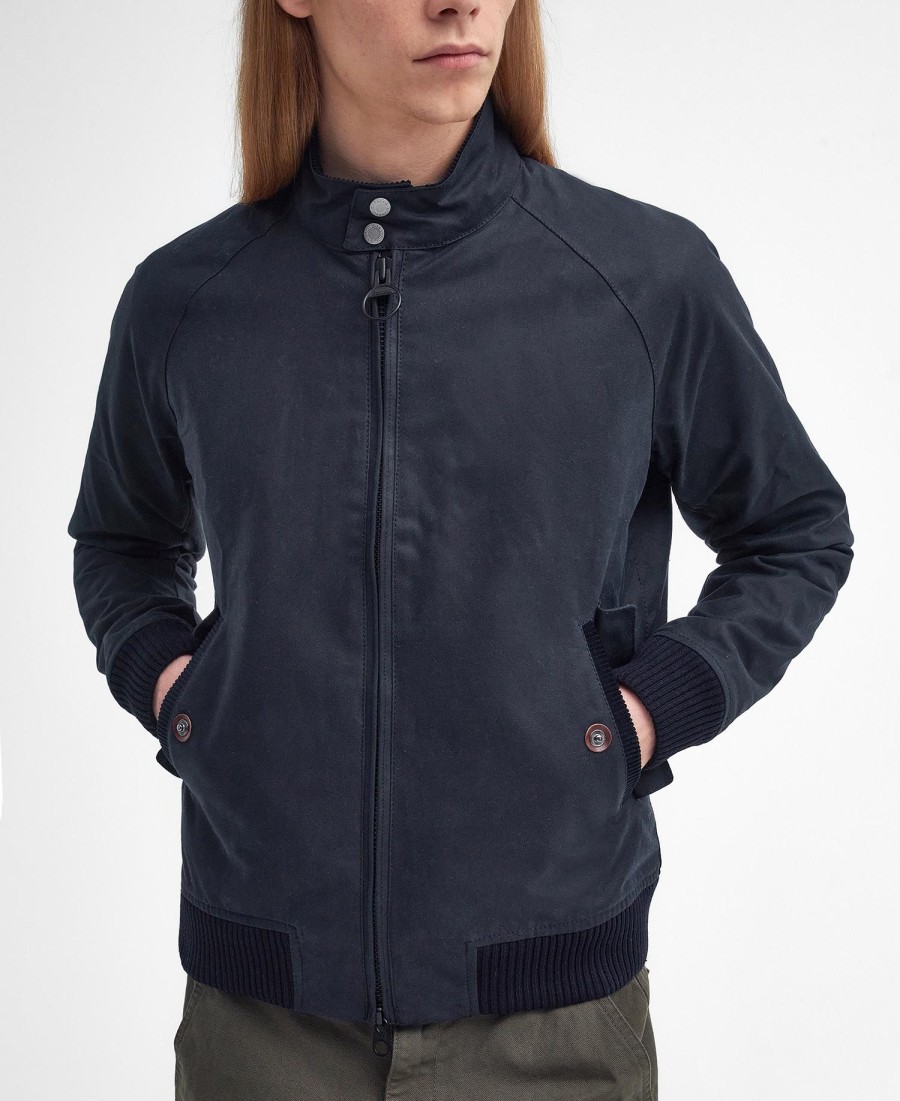 barbour x baracuta porton wax harrington-jas