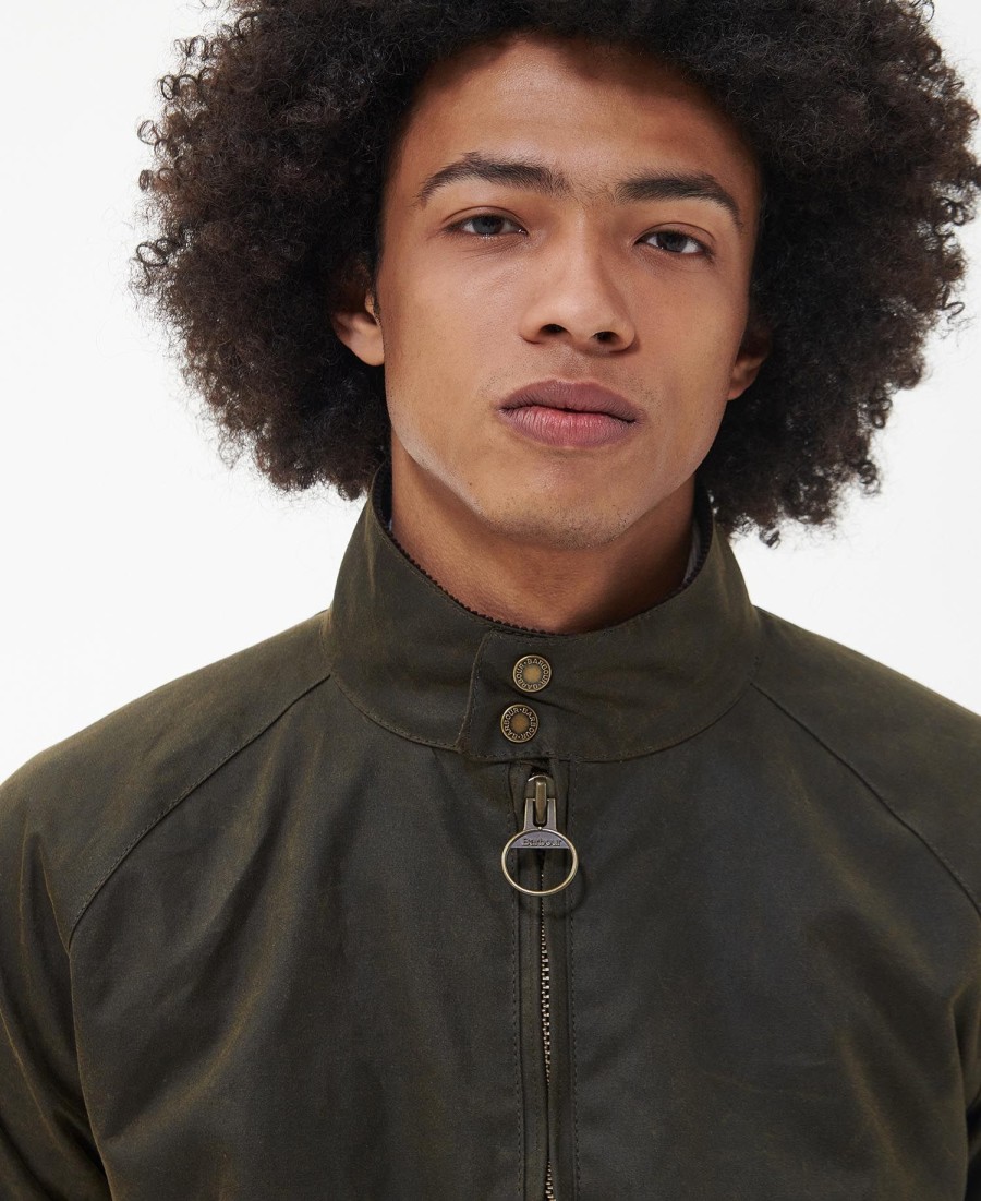 barbour x baracuta porton wax harrington-jas