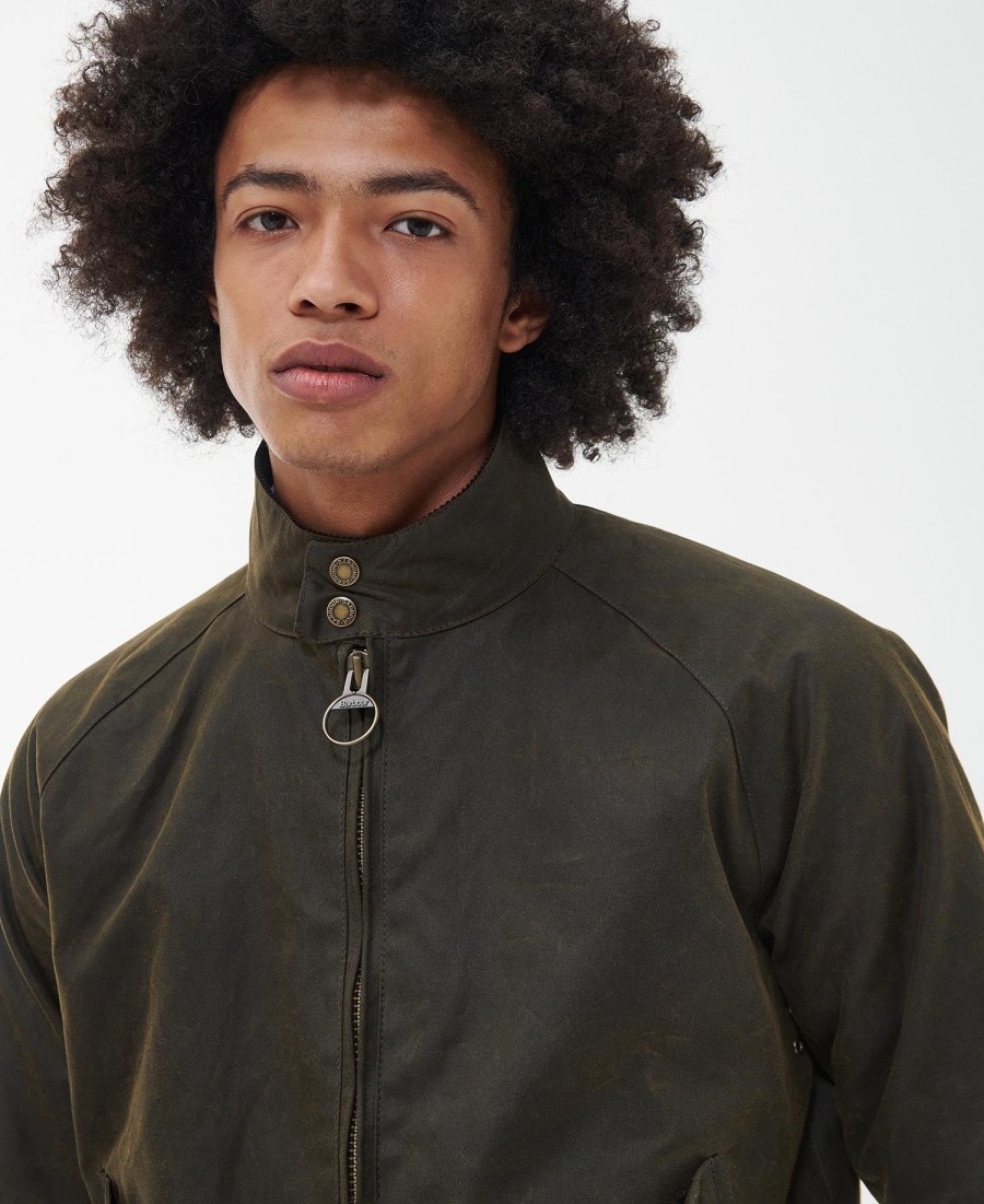 barbour x baracuta porton wax harrington-jas
