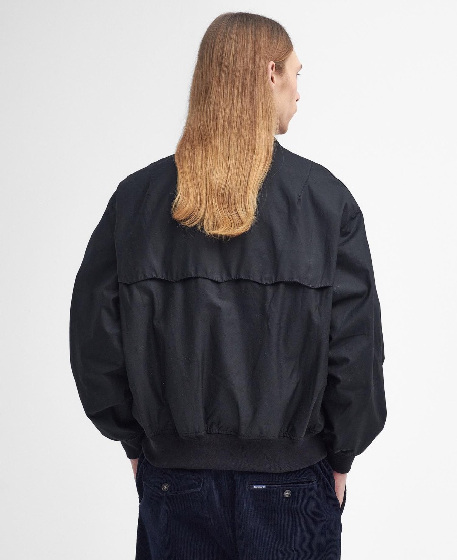 barbour x baracuta ma-1 gewaxt harrington-jack