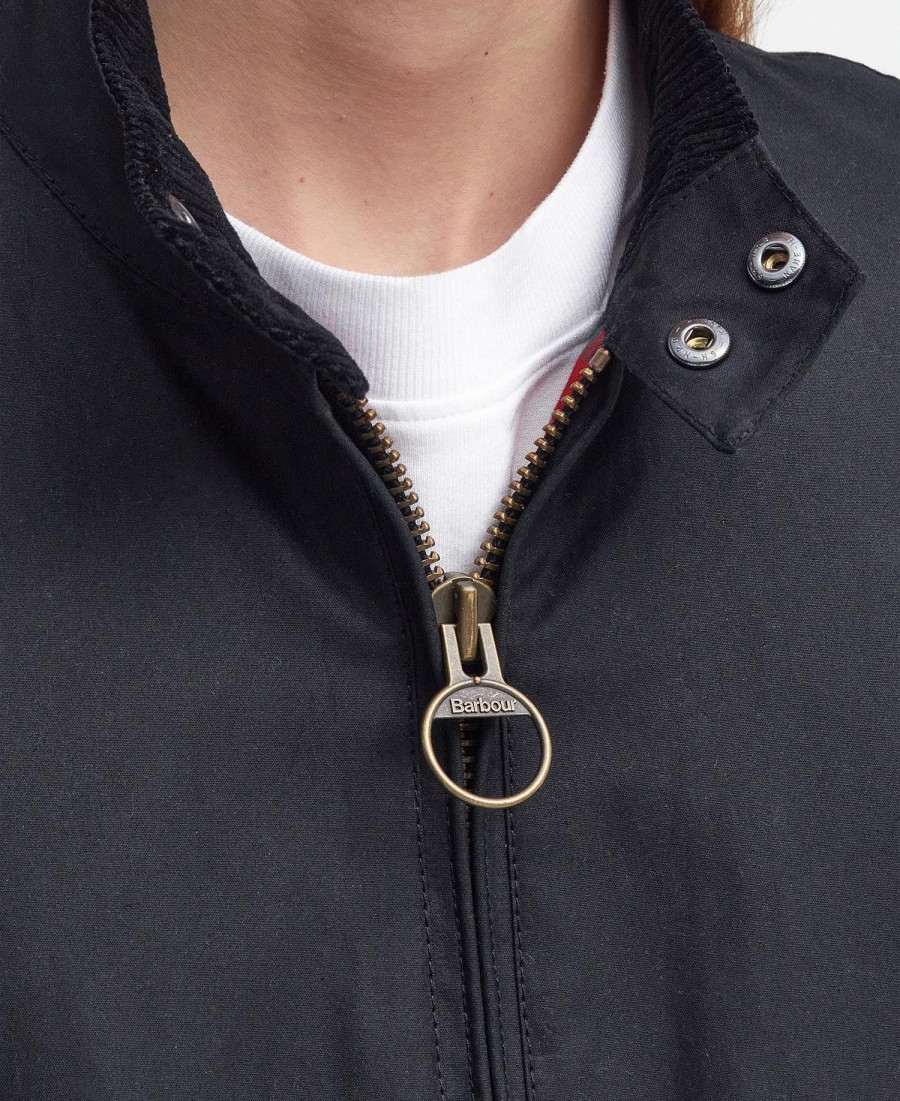 barbour x baracuta ma-1 gewaxt harrington-jack