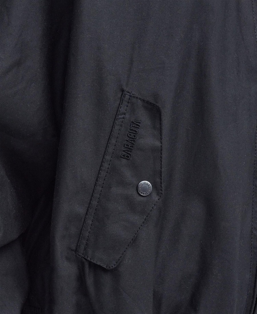 barbour x baracuta ma-1 gewaxt harrington-jack