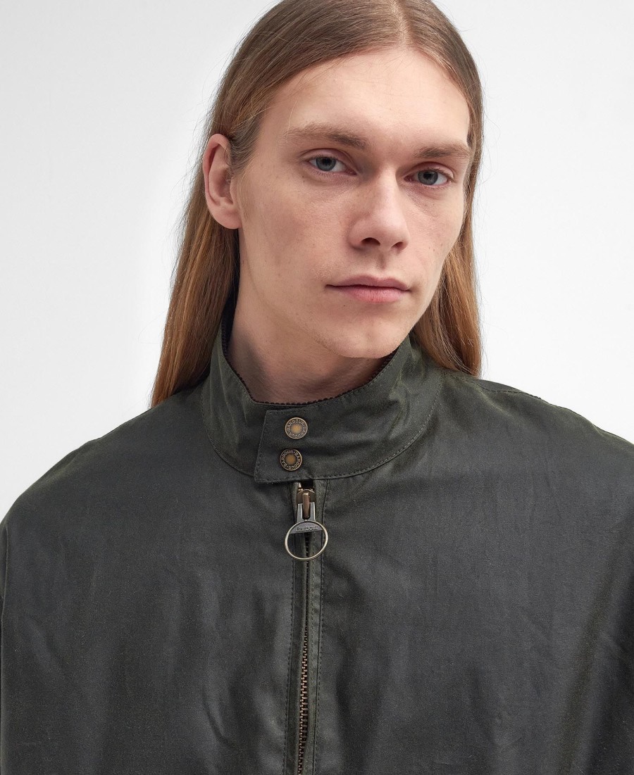 barbour x baracuta ma-1 gewaxt harrington-jack
