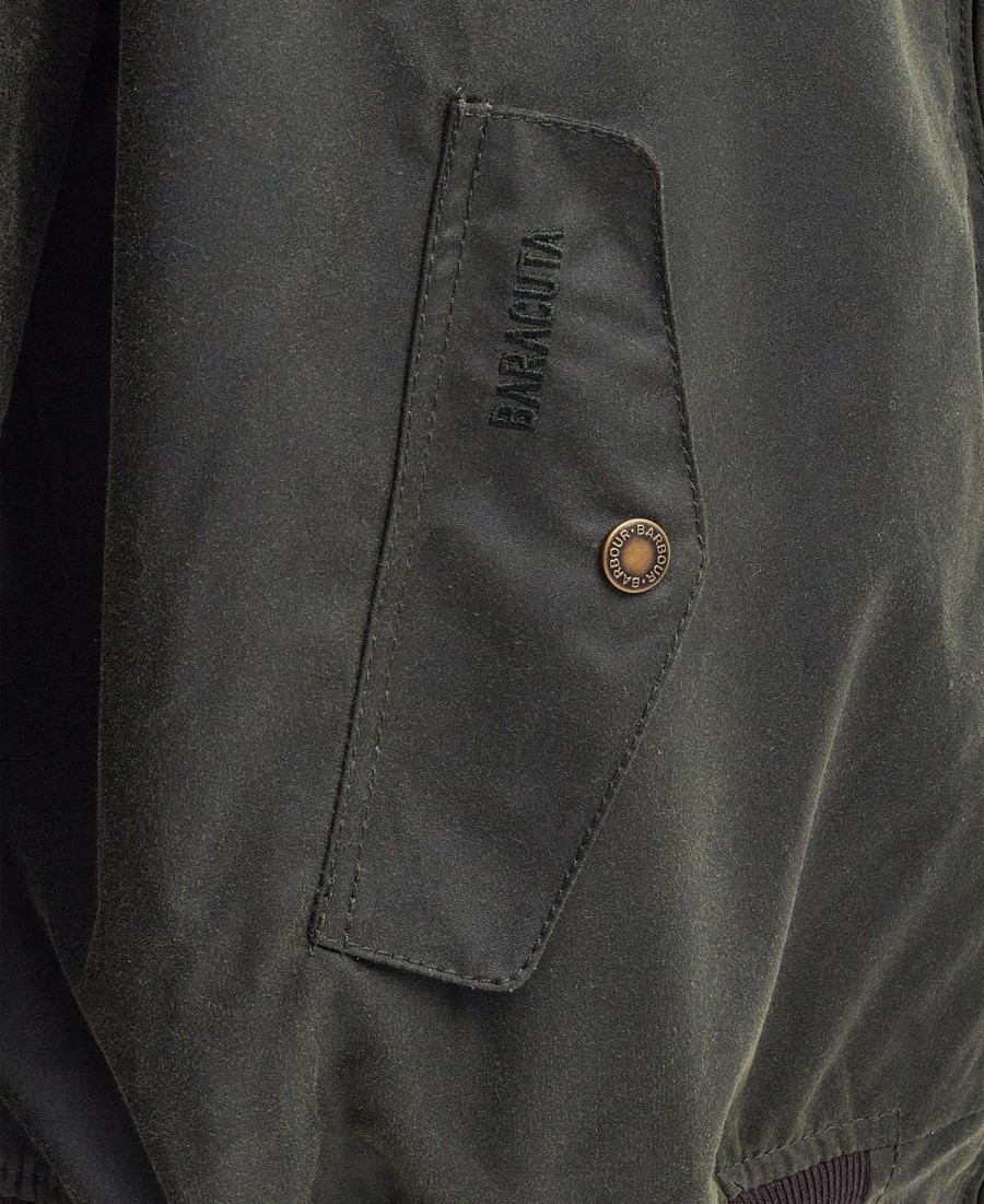barbour x baracuta ma-1 gewaxt harrington-jack