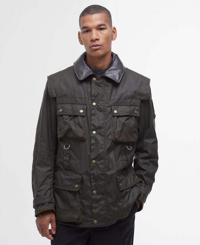 barbour x to ki to field wax jacket