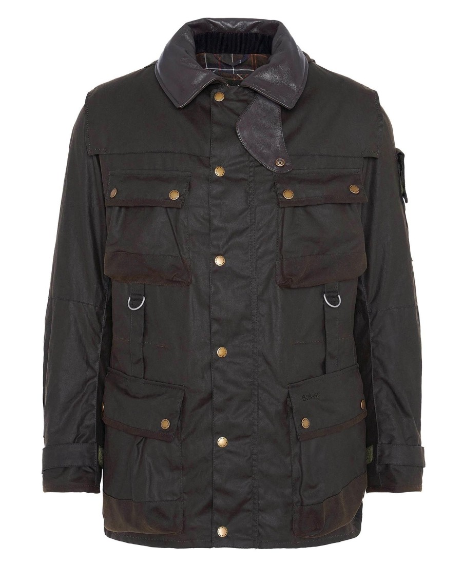 barbour x to ki to field wax jacket