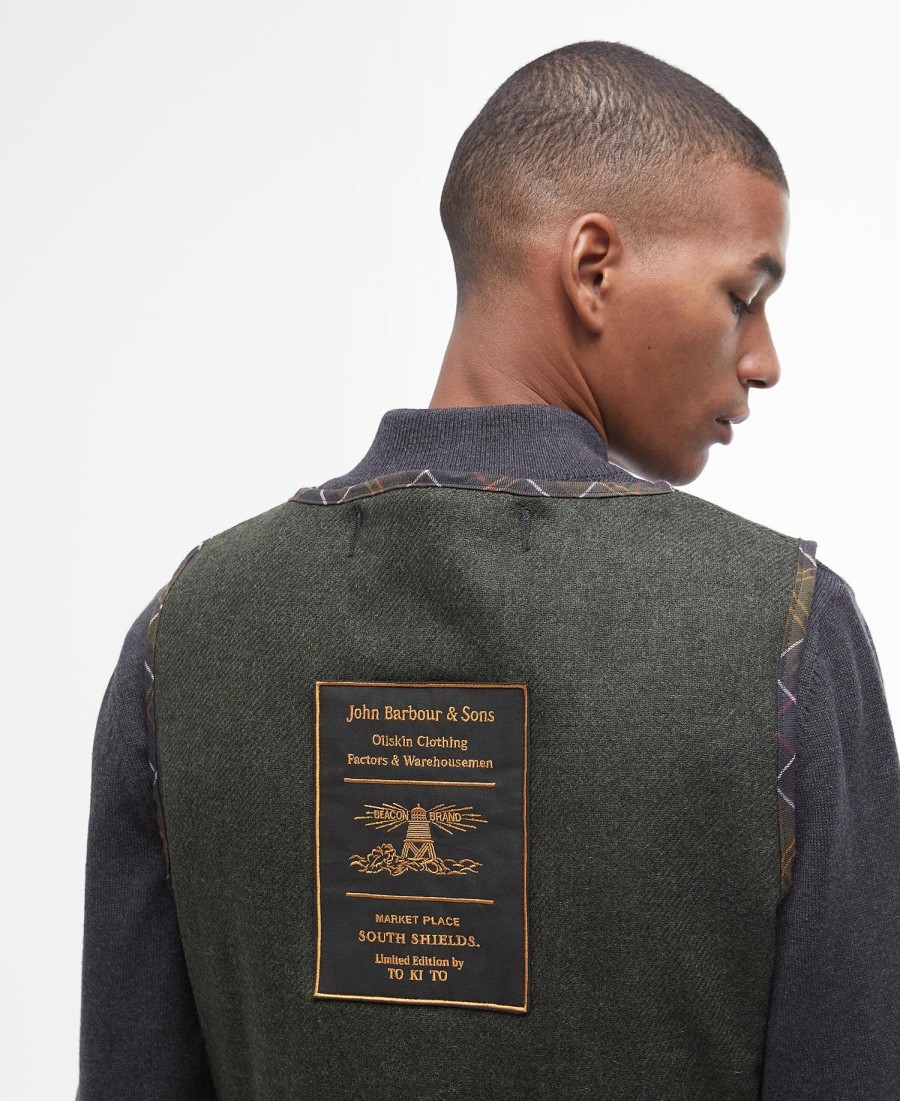 barbour x to ki to field wax jacket