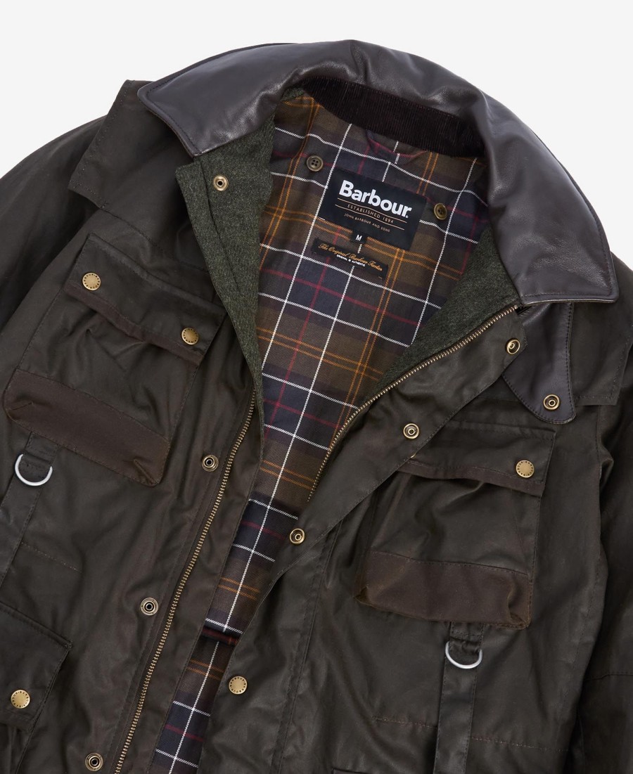 barbour x to ki to field wax jacket