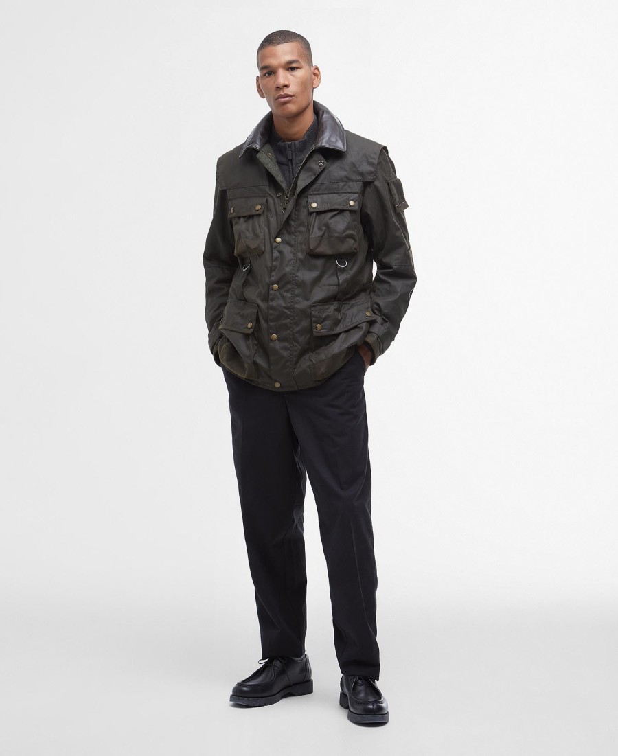 barbour x to ki to field wax jacket