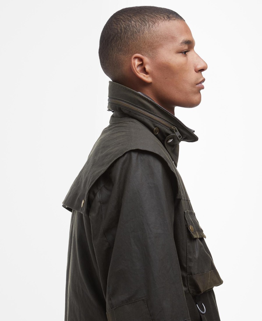 barbour x to ki to field wax jacket