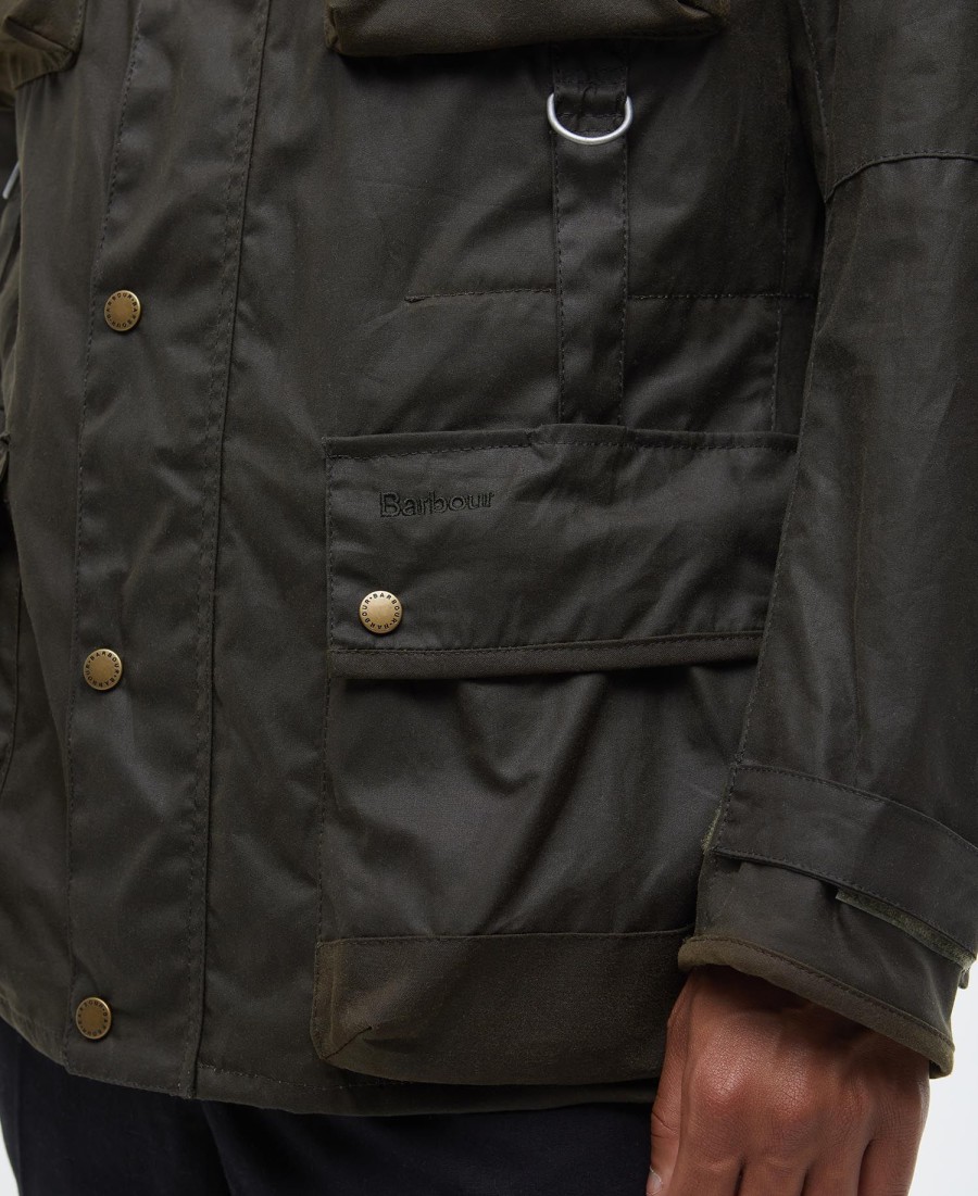 barbour x to ki to field wax jacket