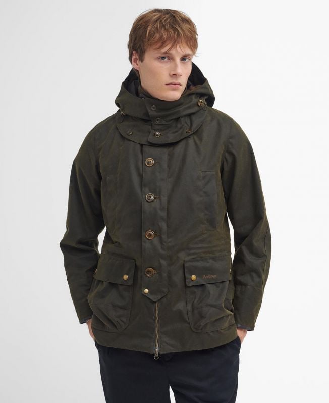 barbour x to ki to shoreman wax jacket
