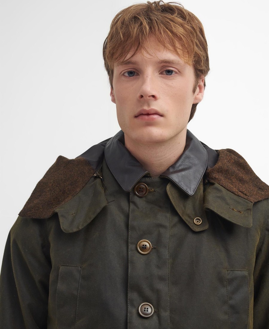 barbour x to ki to shoreman wax jacket