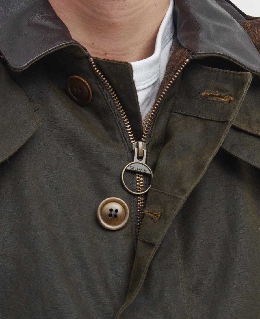 barbour x to ki to shoreman wax jacket