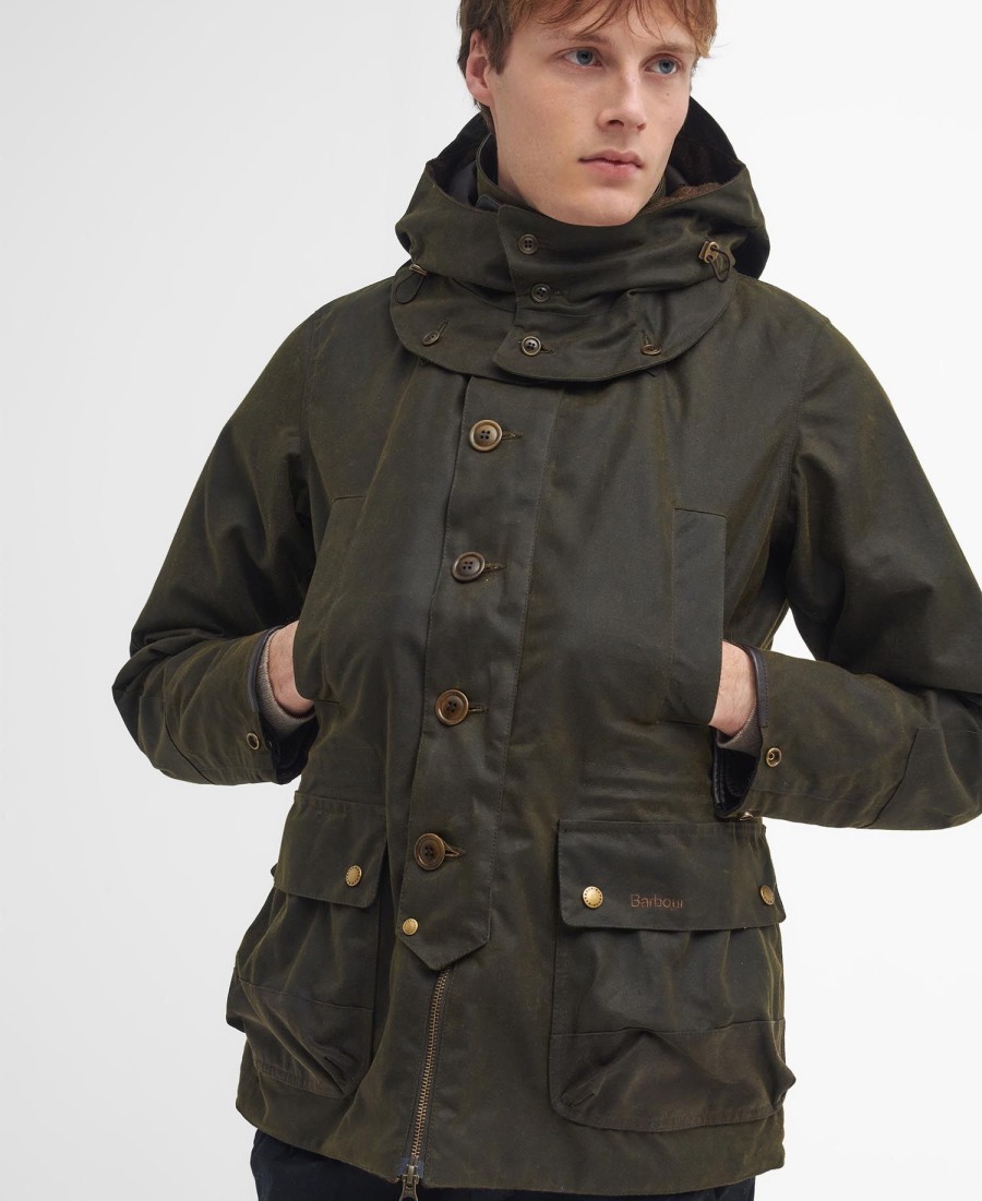 barbour x to ki to shoreman wax jacket