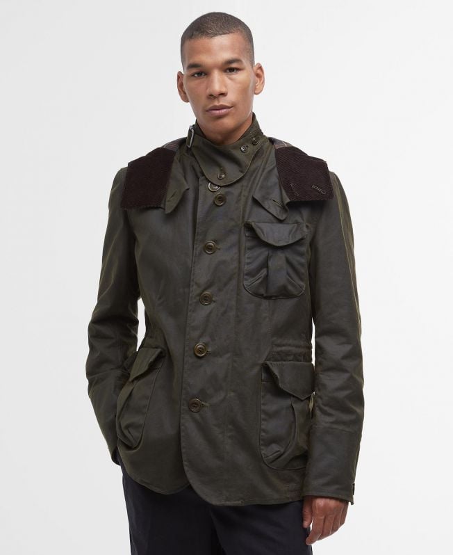 barbour x to ki to wax driving jacket