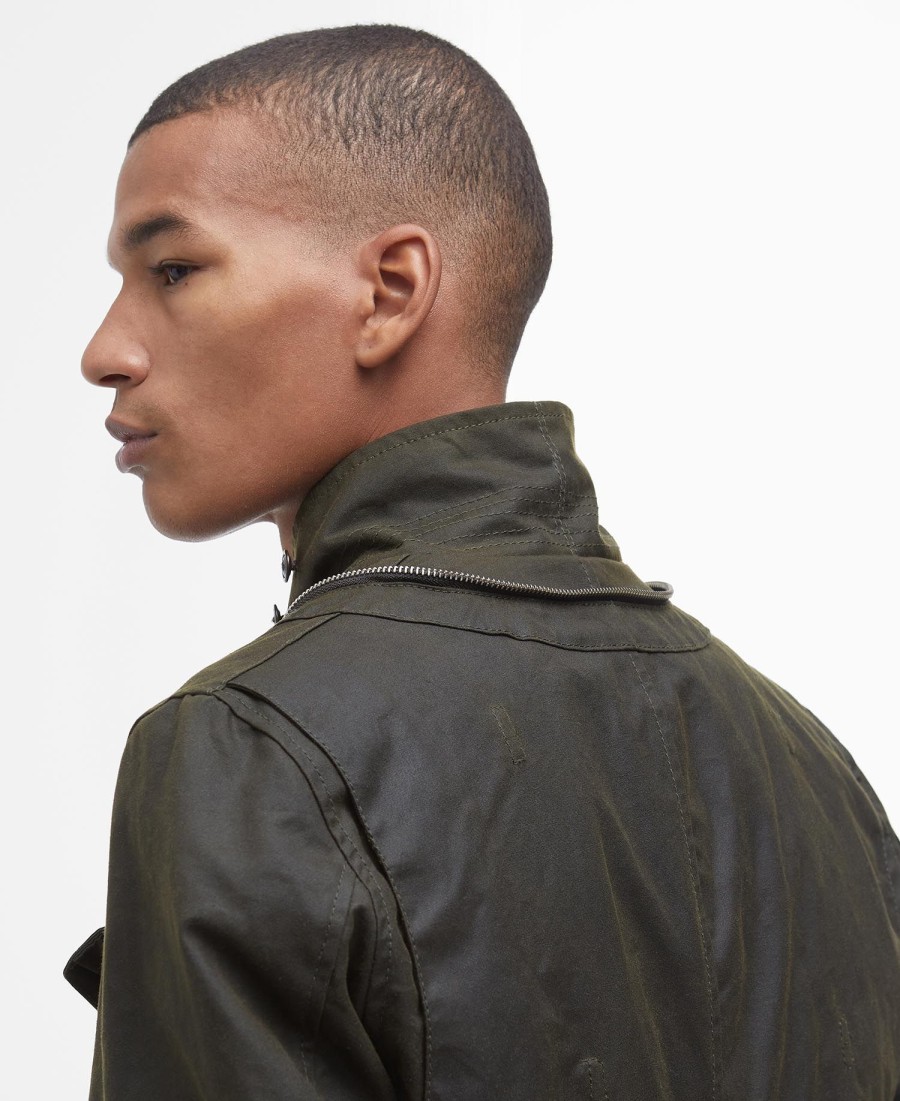 barbour x to ki to wax driving jacket