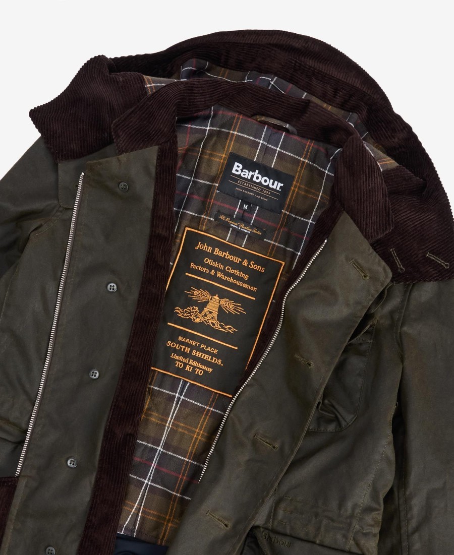 barbour x to ki to wax driving jacket