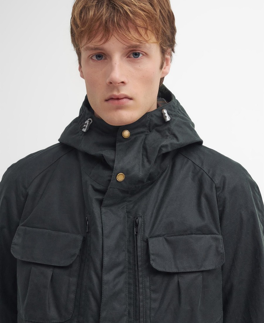 barbour x to ki to wax fietsjas