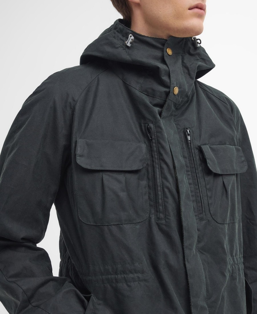 barbour x to ki to wax fietsjas