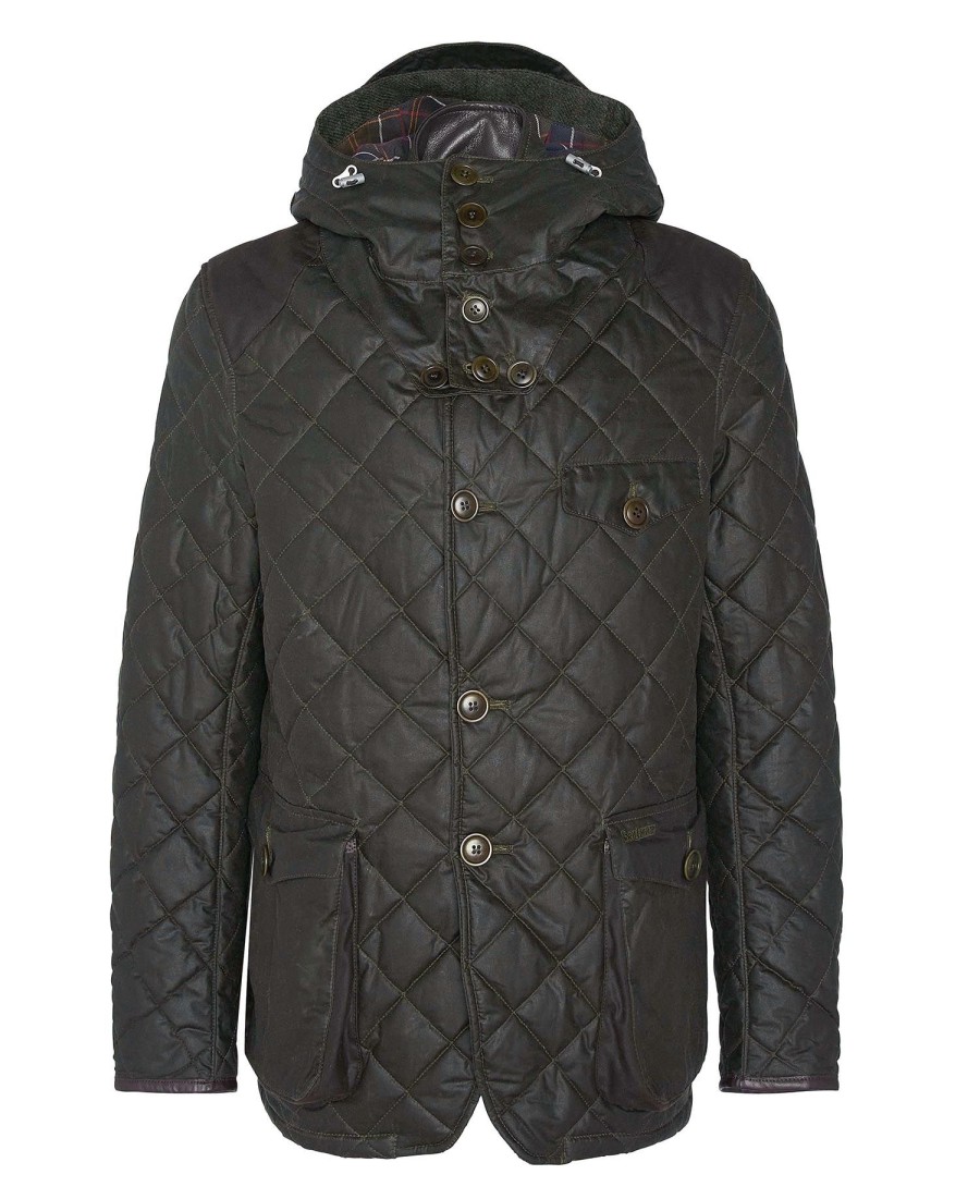 barbour x to ki to driving gewatteerde waxjas
