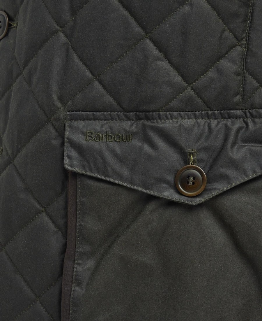 barbour x to ki to driving gewatteerde waxjas