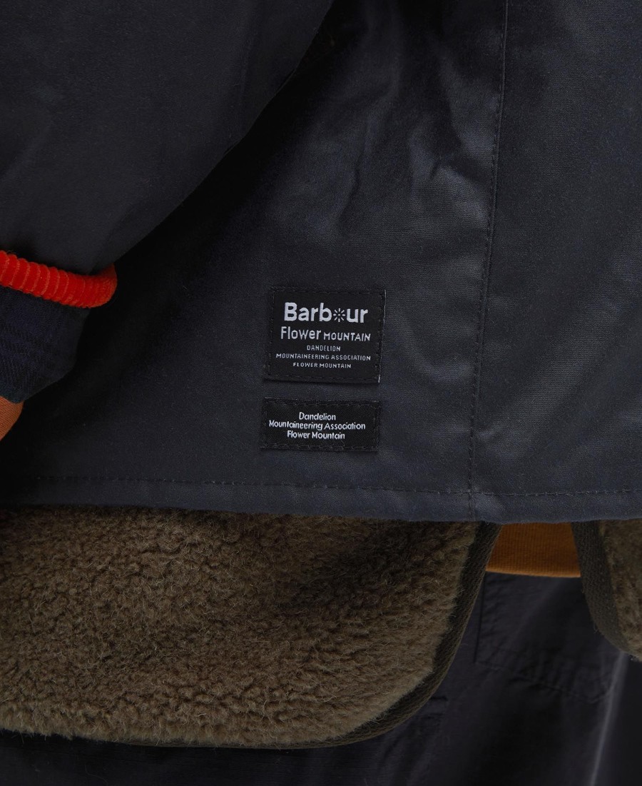 barbour x flower mountain oversized waxjas