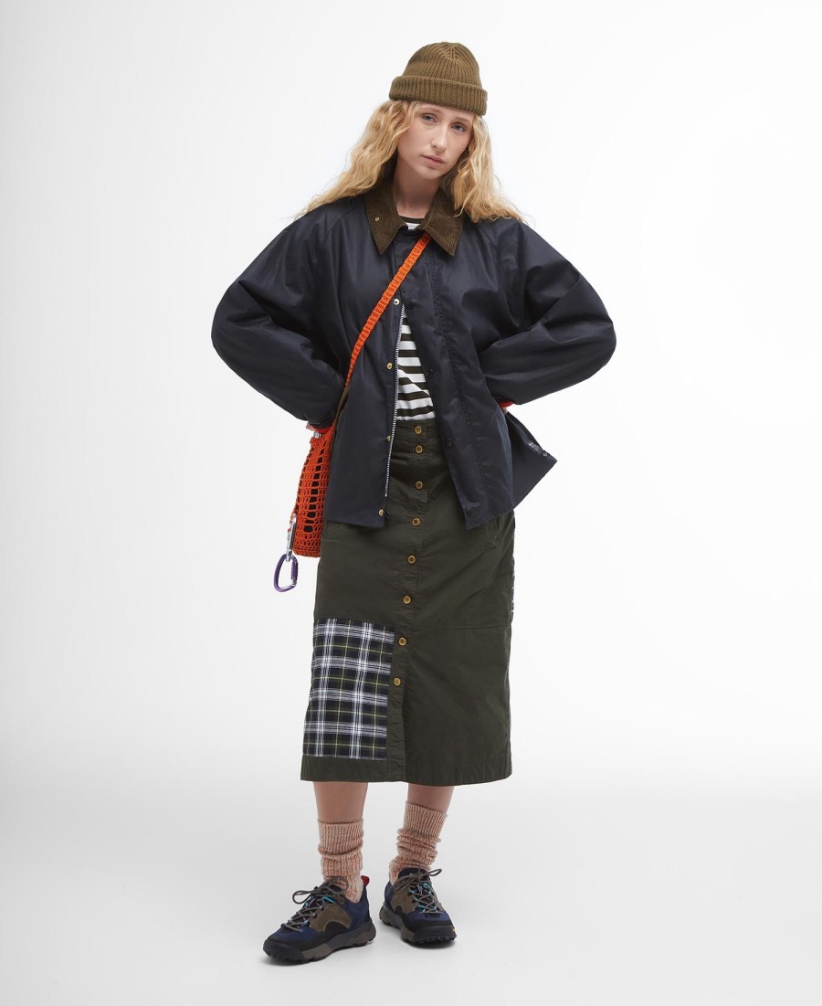 barbour x flower mountain oversized waxjas