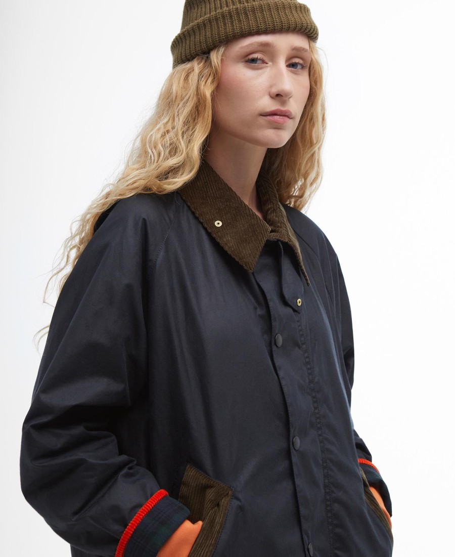 barbour x flower mountain oversized waxjas