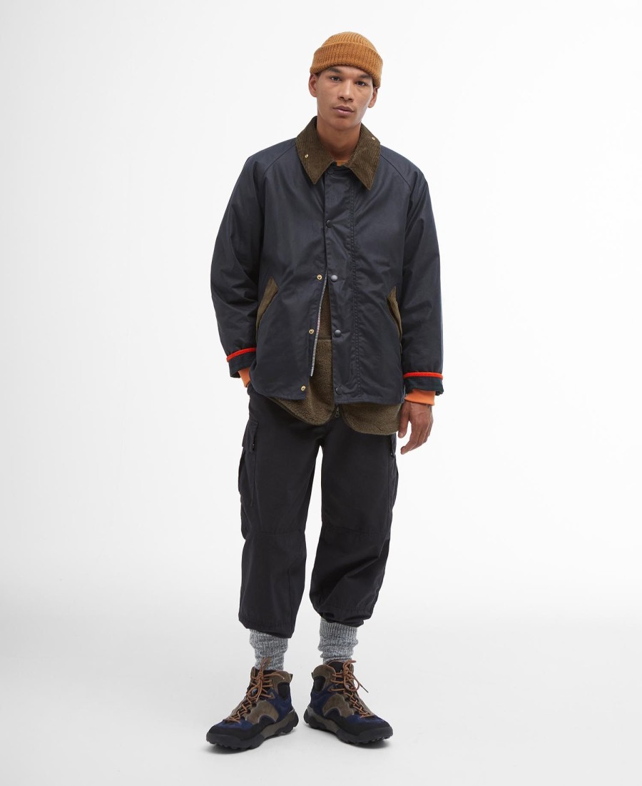 barbour x flower mountain oversized waxjas