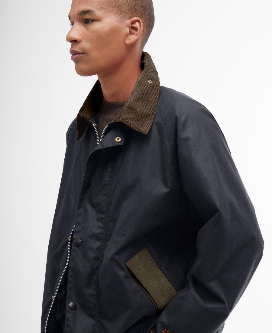 barbour x flower mountain oversized waxjas