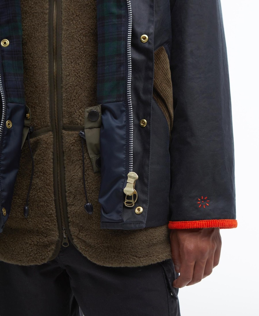 barbour x flower mountain oversized waxjas