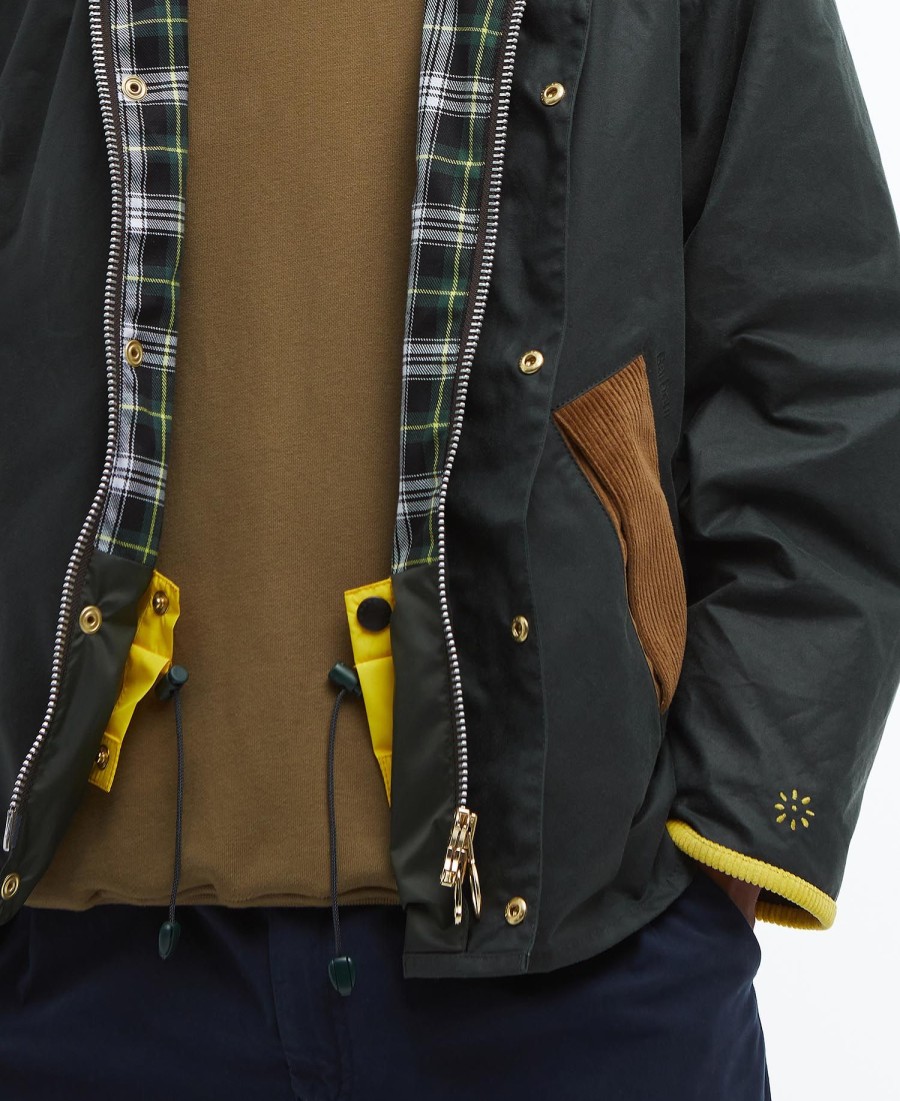barbour x flower mountain oversized waxjas
