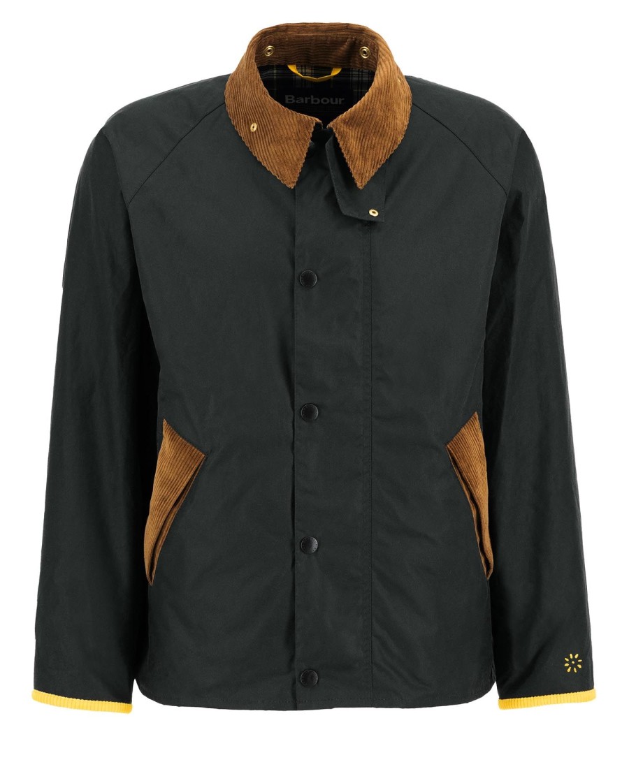 barbour x flower mountain oversized waxjas