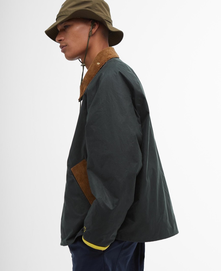 barbour x flower mountain oversized waxjas