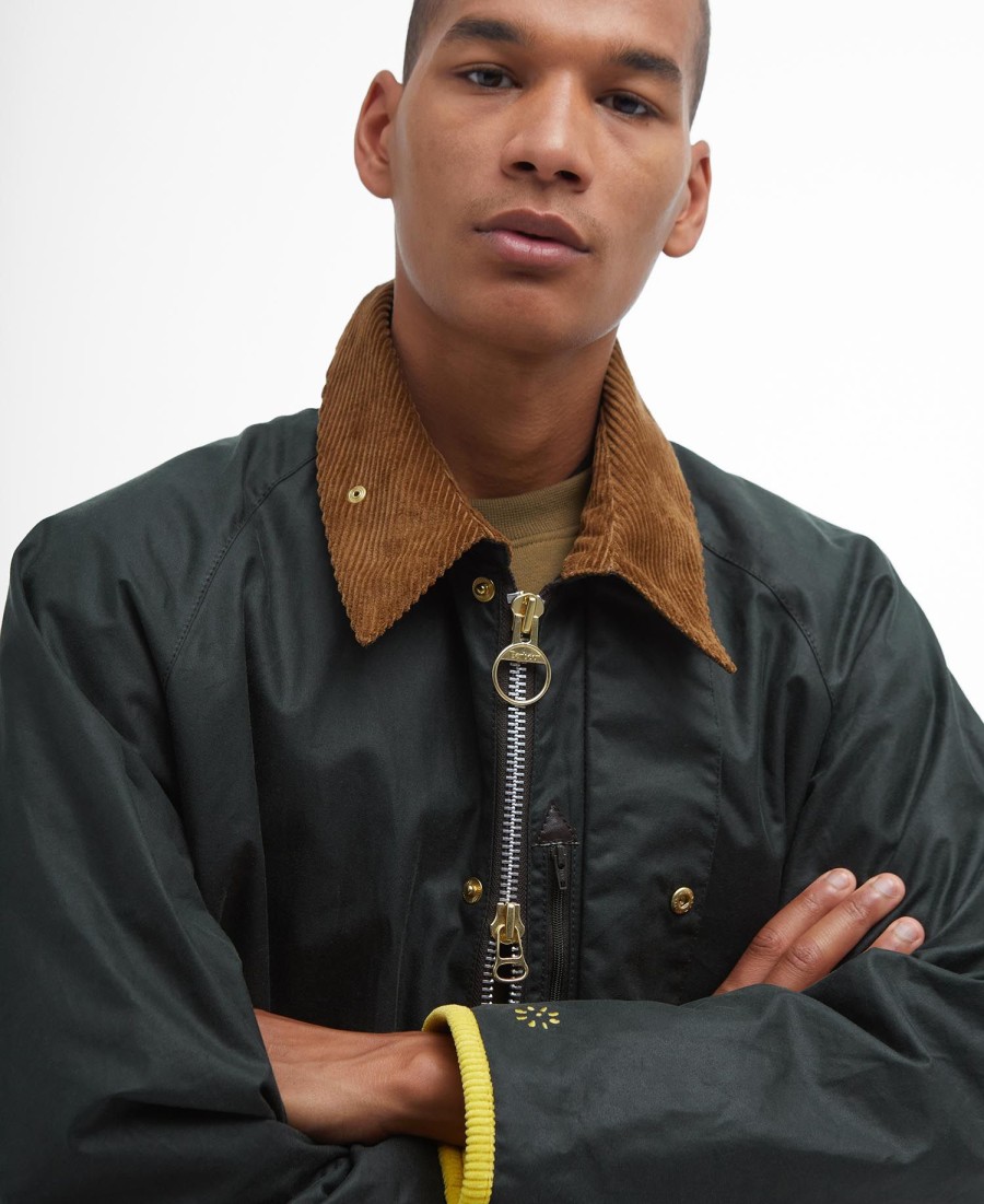 barbour x flower mountain oversized waxjas