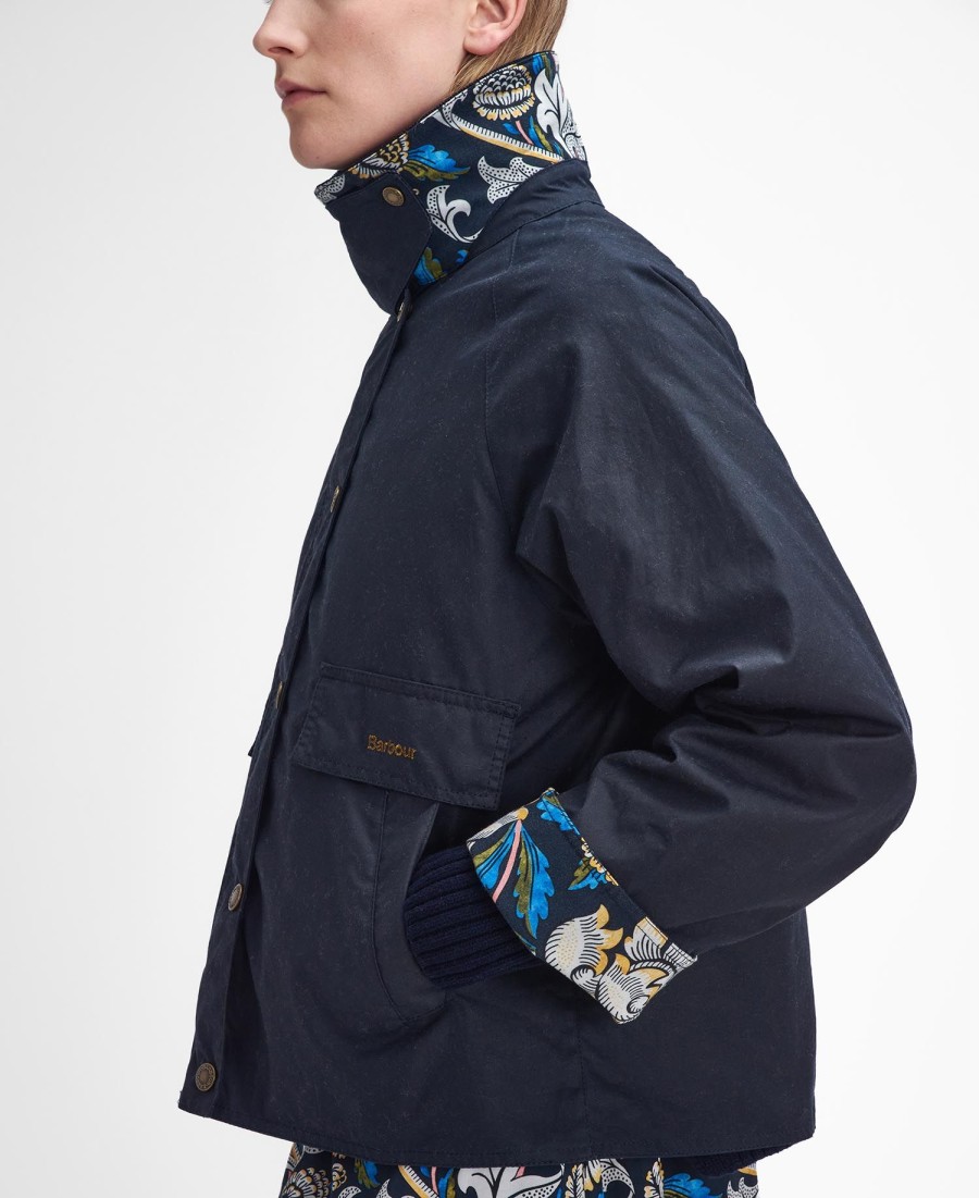 barbour x william morris gallery rendall waxjas