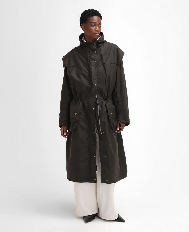 barbour the edit by alexa liam waxed parka