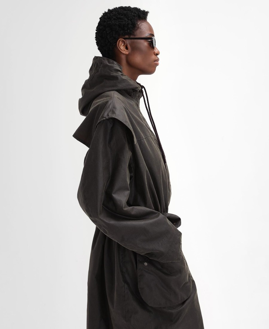 barbour the edit by alexa liam waxed parka