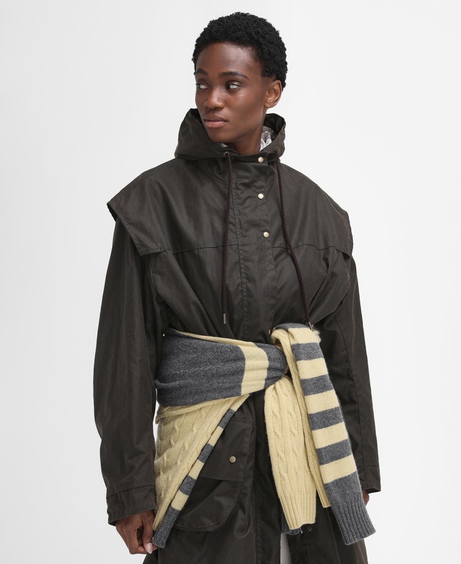 barbour the edit by alexa liam waxed parka