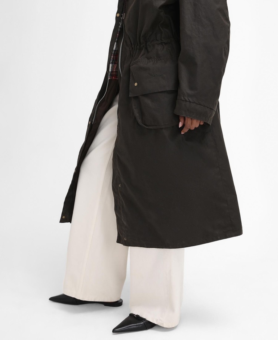 barbour the edit by alexa liam waxed parka
